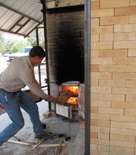 Feeding the kiln