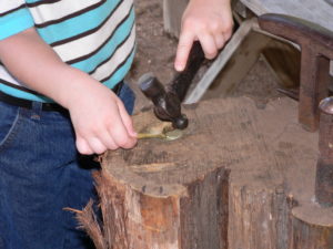 Making a brass spoon