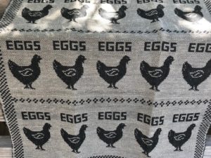chicken and egg weaving